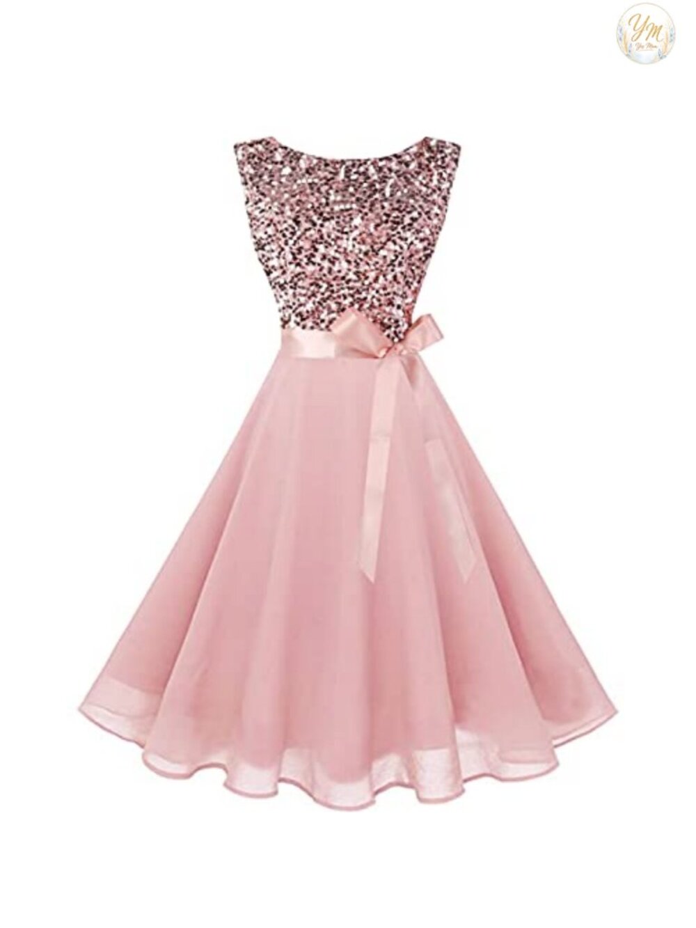 Sleeveless Boatneck Sequin Party Prom Cocktail Bridesmaid Dress